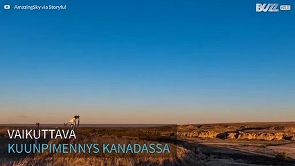 Vaikuttava kuunpimennys Kanadassa