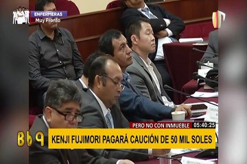 Kenji Fujimori deberá pagar 50 mil soles de caución al PJ