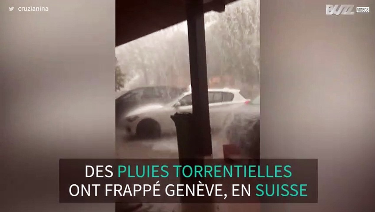 Des pluies torrentielles ont frappé Genève