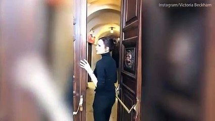 ديفيد بيكهام يدعم زوجته في اسبوع الموضة