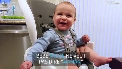 Ce bébé refuse de dire "maman"