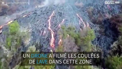 Un drone filme d'incroyables images du volcan Kilauena à Hawaï