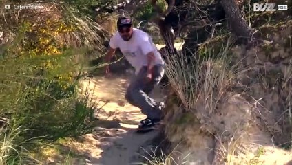 Figures spectaculaires en surf des sables