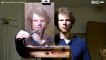 Cet artiste réaliste un auto-portrait en utilisant la technique du miroir