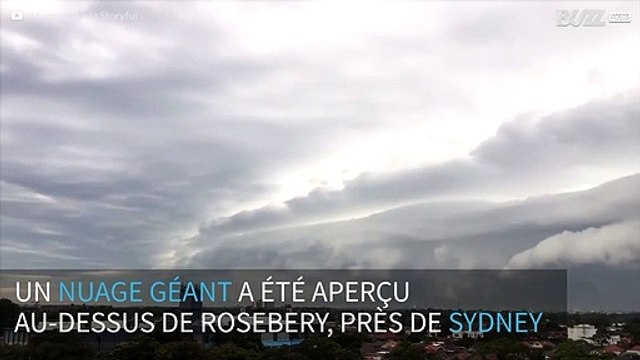 Un nuage mystérieux géant aperçu au-dessus de Sidney