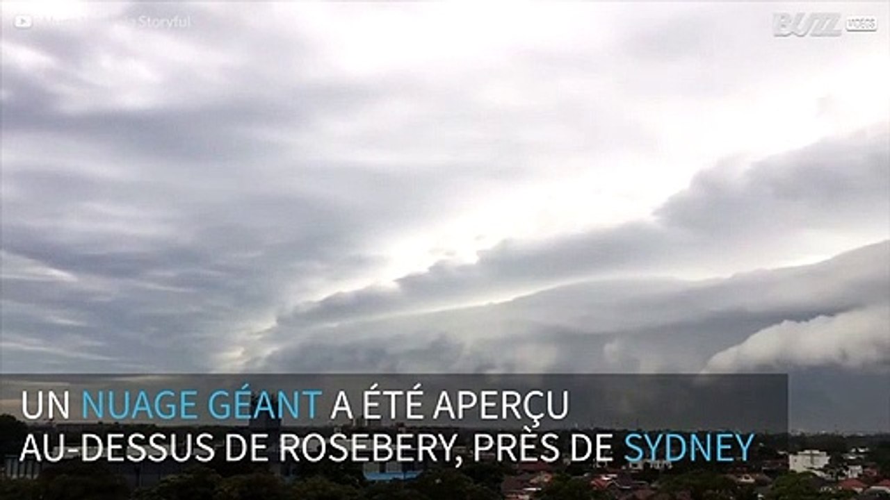 Un nuage mystérieux géant aperçu au-dessus de Sidney