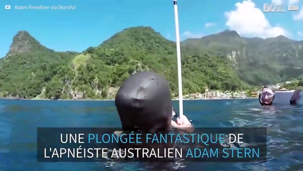 Ce plongeur en apnée bat son propre record dans les Caraïbes