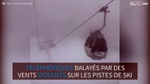 Le blizzard souffle et menace les skieurs de cette station de ski en Suisse