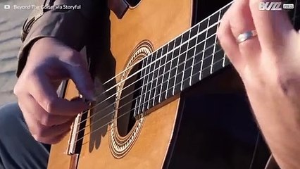 "Rey's Theme", de Star Wars, jouée dans le désert