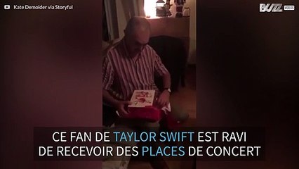 Un papa heureux de recevoir des places pour le concert de Taylor Swift