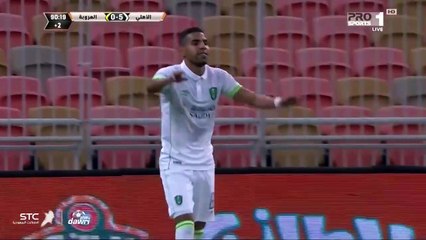 هدفان في دقيقة واحدة لمؤمن زكريا لاعب الأهلي الجديد