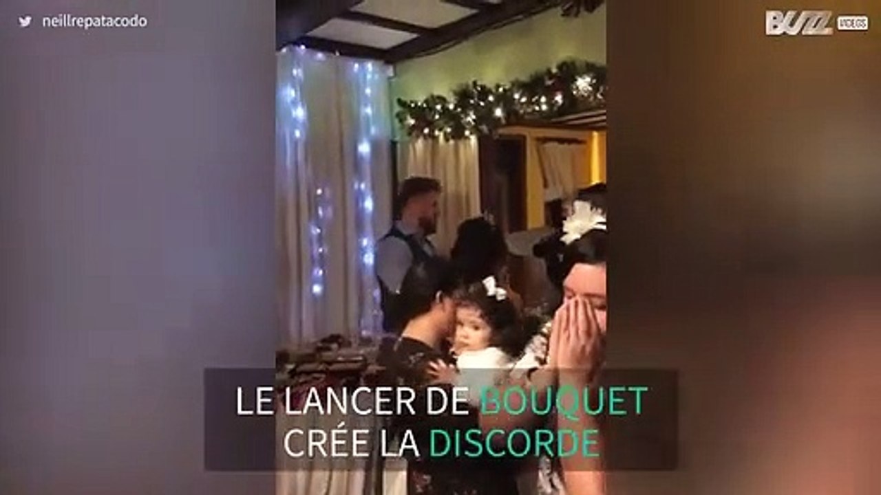 Le lancer de bouquet, un moment délicat lors d'...