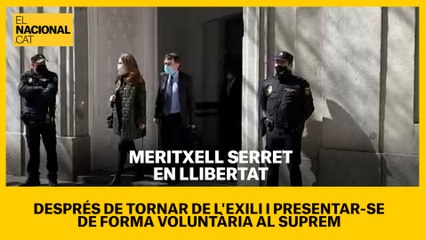 Meritxell Serret surt en llibertat després de presentar-se de forma voluntària al Tribunal Suprem.