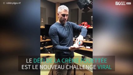 Il relève le challenge de la crème fouettée avec brio