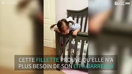 Le lit à barreaux, on oublie pour cette fillette!