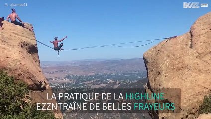 La highline, encore plus fort et plus haut que la slackline