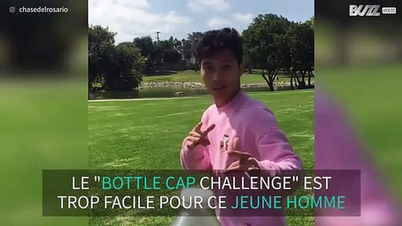 Un salto arrière pour réussir le "bottle cap ch...