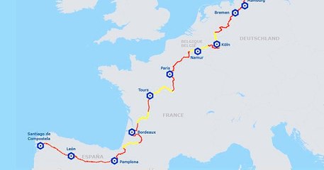 Traversez l'Europe à vélo du nord au sud en suivant cet itinéraire de 5300 kilomètres