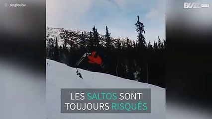 Un salto en ski raté !