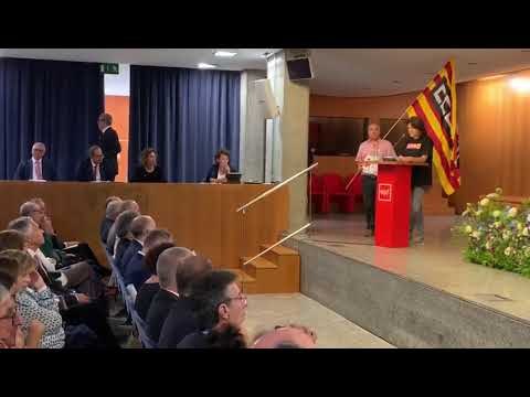 CCOO llegeix un manifest al president Torra a la inauguració del curs universitari