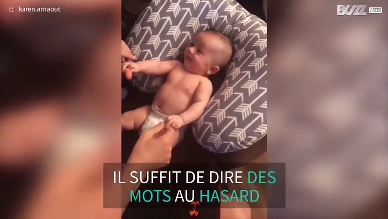 Ce bébé rigole quand on prononce des mots au hasard