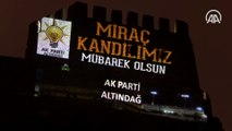 Ankara Kalesi'ne ‘Love Erdoğan’ ışıklandırılması
