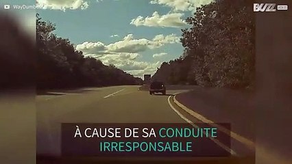 Un chauffard distrait a failli causer un accident
