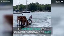 Ce saut en wakeboard se termine en un drôle de raté