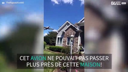 Cet avion a frôlé dangereusement une maison