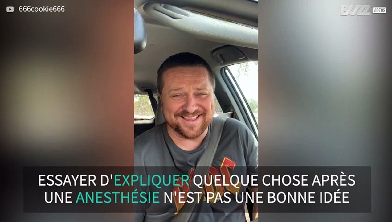 Cet homme a un fou rire après une anesthésie dentaire