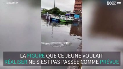 Ce skateur a plongé dans la rivière après une figure ratée