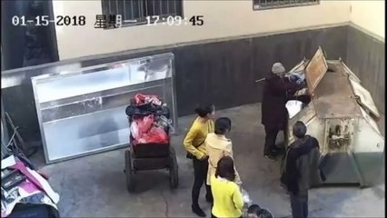 Heartlessdad throws newborn baby daughter into dumpster - but shes saved by guardian angel