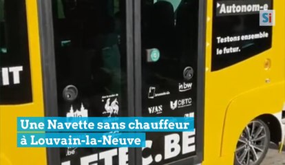 Une Navette sans chauffeur à Louvain-la-Neuve