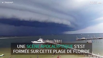 Un orage effrayant s'est formé menaçant la côte de Floride