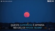 Gigantesca luna piena nei cieli di Rhode Island