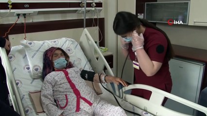 Karnından taşan dev tümör başarılı operasyonla alındı