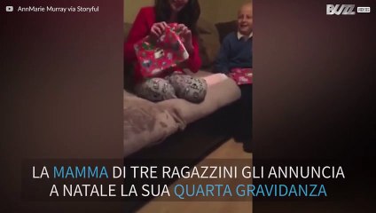 Mamma annuncia la sua quarta gravidanza la mattina di Natale