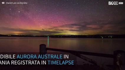 Tasmania: incredibile aurora australe in timelapse