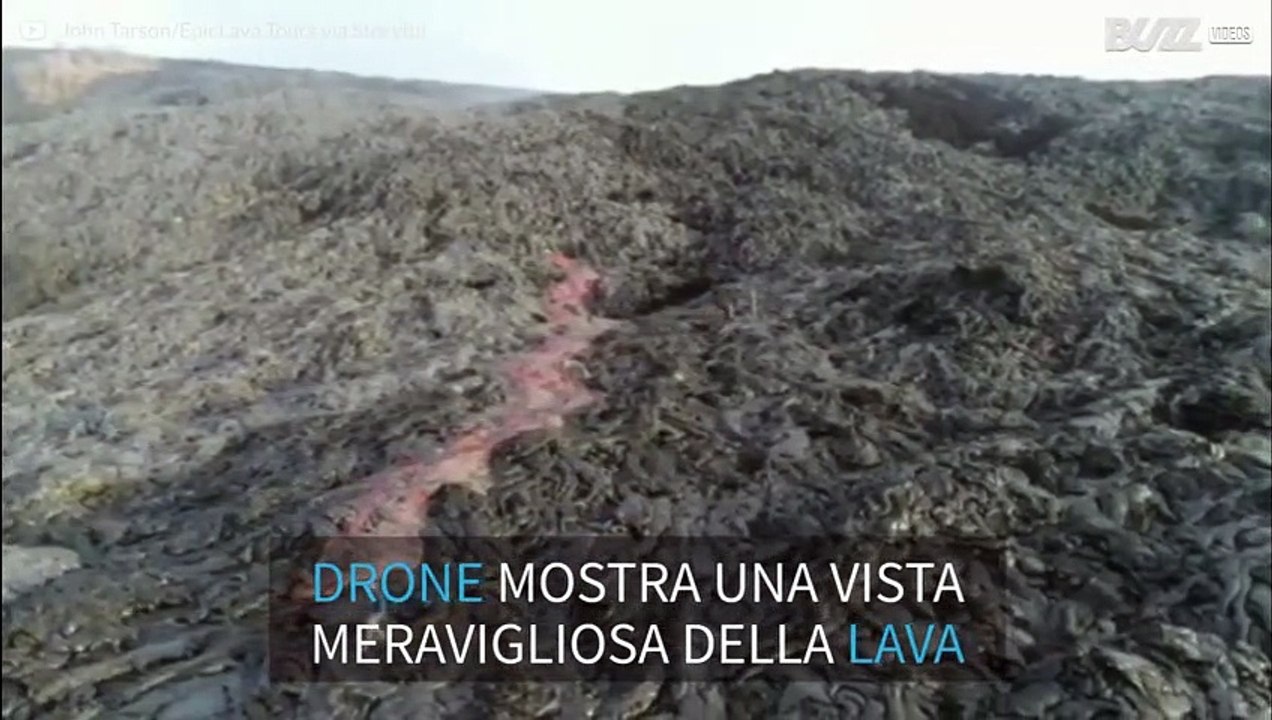 Drone cattura impressionanti immagini del vulcano Kilauea
