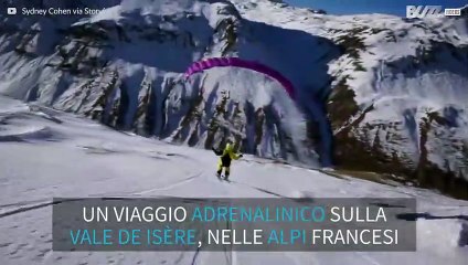 Parapendio e sci fusi in un unico sport