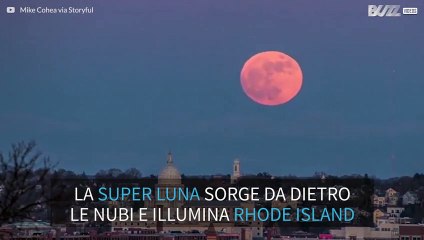 Prima super luna su Rhode Island