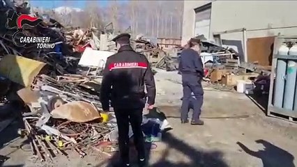 Borgone Susa (TO) - Discarica abusiva in ditta rifiuti denunciato titolare (11.03.21)