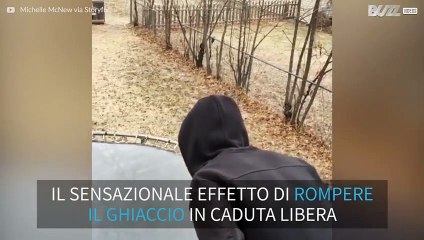 Cosa succede quando si salta su un tappeto elastico ghiacciato?