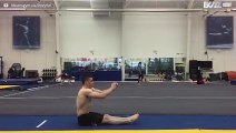 Incredibile: atleta esegue salto mortale all'indietro da seduto!
