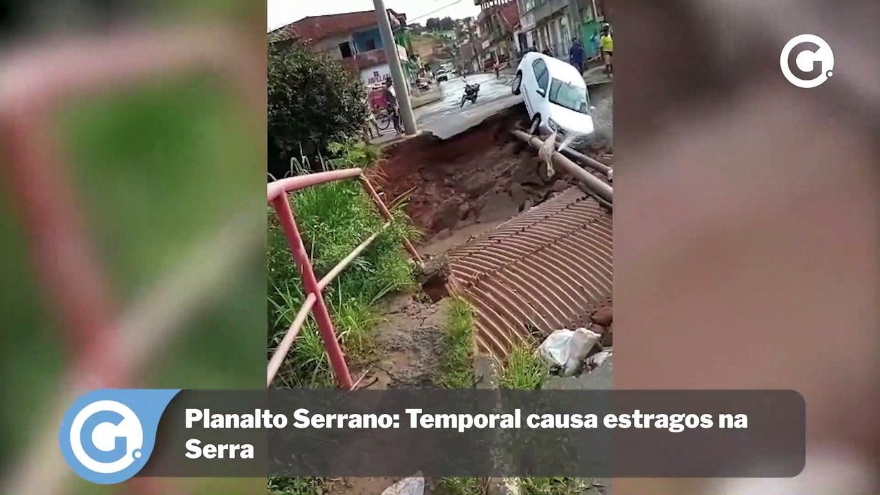 Temporal causa estragos na Serra