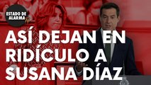 Así deja el presidente de la Junta, Juanma Moreno, en ridículo a Susana Díaz