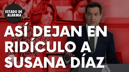 Así deja el presidente de la Junta, Juanma Moreno, en ridículo a Susana Díaz