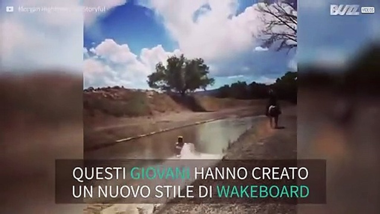 Avete mai usato un cavallo per fare wakeboard?