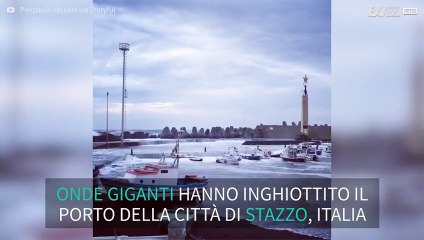 Impressionanti immagini dell'Uragano Zorbas nel Mar Ionio