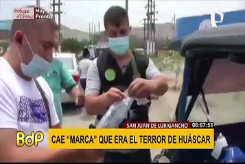 SJL: Cae peligroso “marca” que era el terror de Huáscar